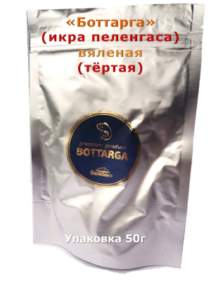 икра Пеленгаса "БОТТАРГА ПЛАТИНУМ" вяленая ястычная 